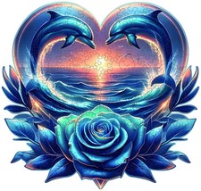 Delphine Holzpuzzle Tierform Unregelmäßig Kreativ Dekor Geschenk