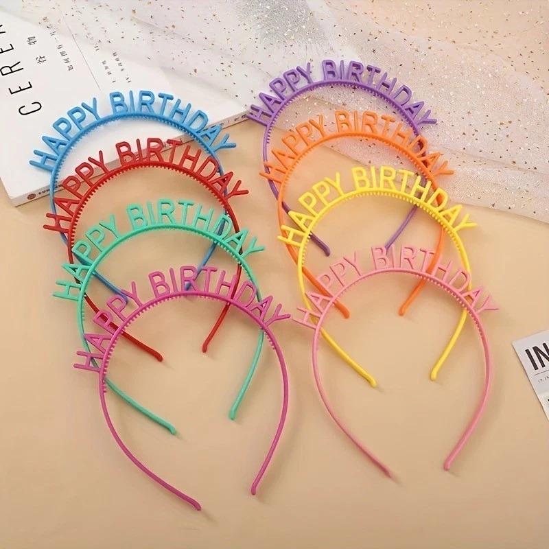 Happy Birthday Party Hat Headwear - Plastic, Dedicated Headband - Image 4 of 4