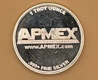 APMEX American Precious Metals Exchange 1 Troy Ounce .999 Fine Silver Round Coin