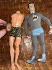 Vintage 1975 GI Joe Adventure Team Headless Figure Body + Batman Mego Doll 70’s
