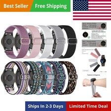 Compatible with Garmin Vivoactive 5 Band 20mm, Vivoactive 6/3, 10 Pack Nylon ...