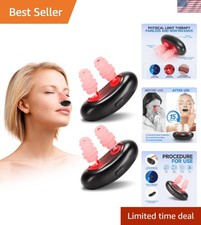 Rechargeable 2-Pc Red Light Nasal Therapy for Congestion & Blockage Relief