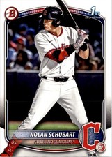 Nolan Schubart 2025 Bowman Draft RC #BD-192 Cleveland Guardians