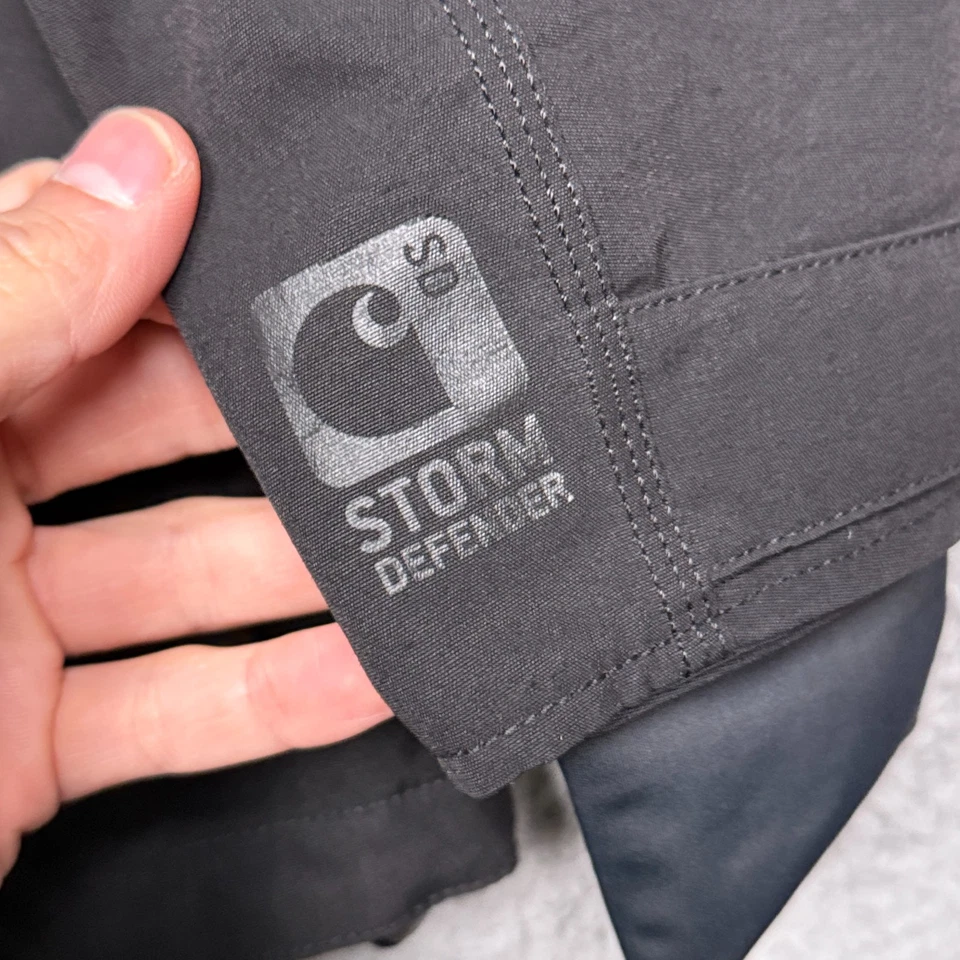 Chaqueta Carhartt Mujer S Negra Con Capucha Storm Defender Cremallera Completa Capucha Desmontable Foto 4 de 4