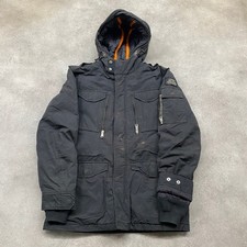 Schott Bros Field Jacket Mens Medium Army Type-U N3 B Flyer Military Coat, Black