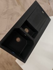 Franke Urban SNK8255 1000mm  Kitchen Sink 1.5 Bowl BLACK