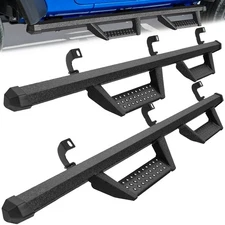 4" Drop Running Boards for 2018-2026 Jeep Wrangler JL 4 Door Nerf Bar Side Steps