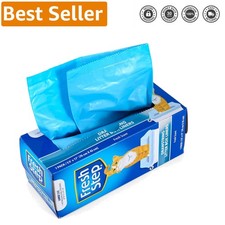 Heavy-Duty Cat Litter Bags with Drawstring - 7 Super Thick Liners, Fresh Scent