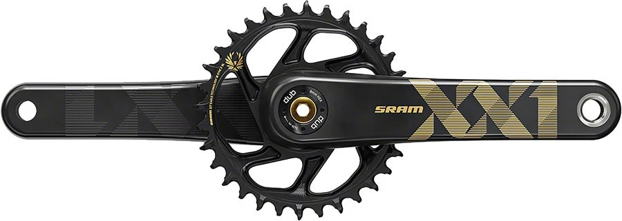 SRAM XX1 Eagle AXS Crank Arm Assembly - 175mm, 8-Bolt Direct Mount, DUB Spindle Interface, Gray