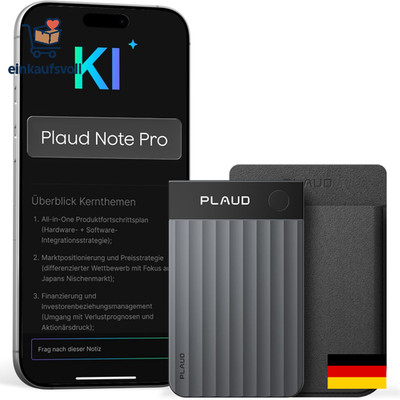 KI Diktiergerät Plaud Note Pro 50 Std Aufnahme Multimodale Eingabe