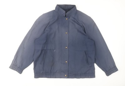 C&A Basic Jacke Herren Blau 40 Regular Polyester Baumwolle Freizeit