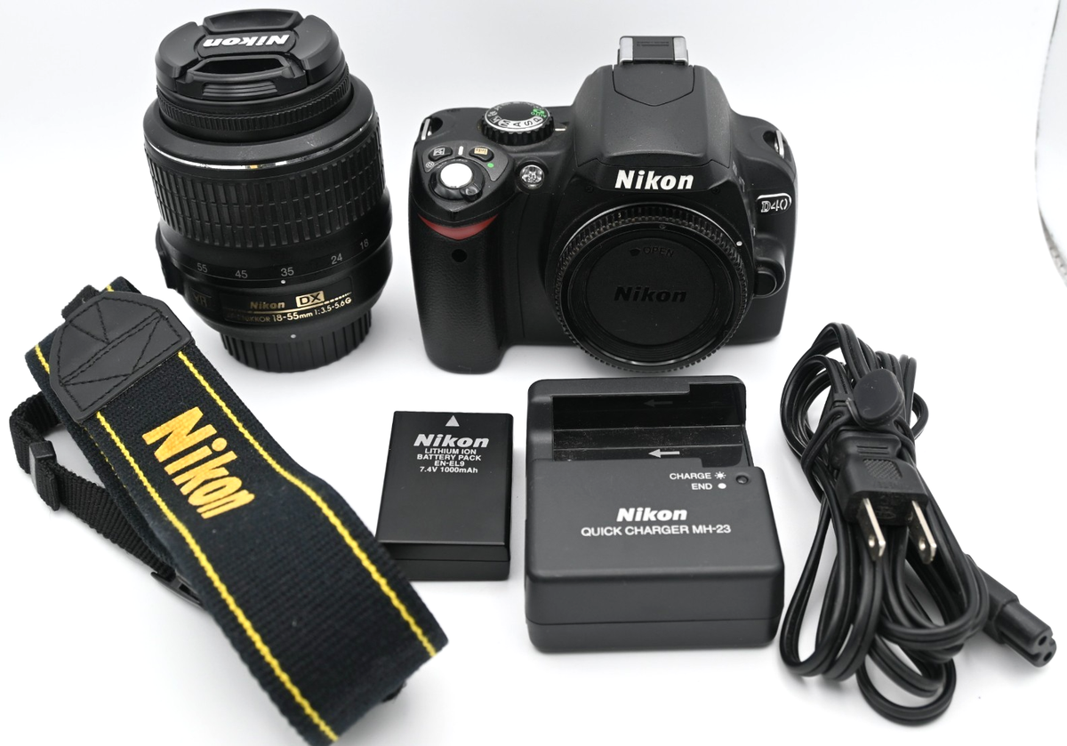 Nikon D40 DSLR Camera Kit w/ AF-S DX 18-55mm VR Lens Tested from