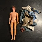 Vintage MOD HAIR Ken Doll Mattel 1972 With Clothing Lot