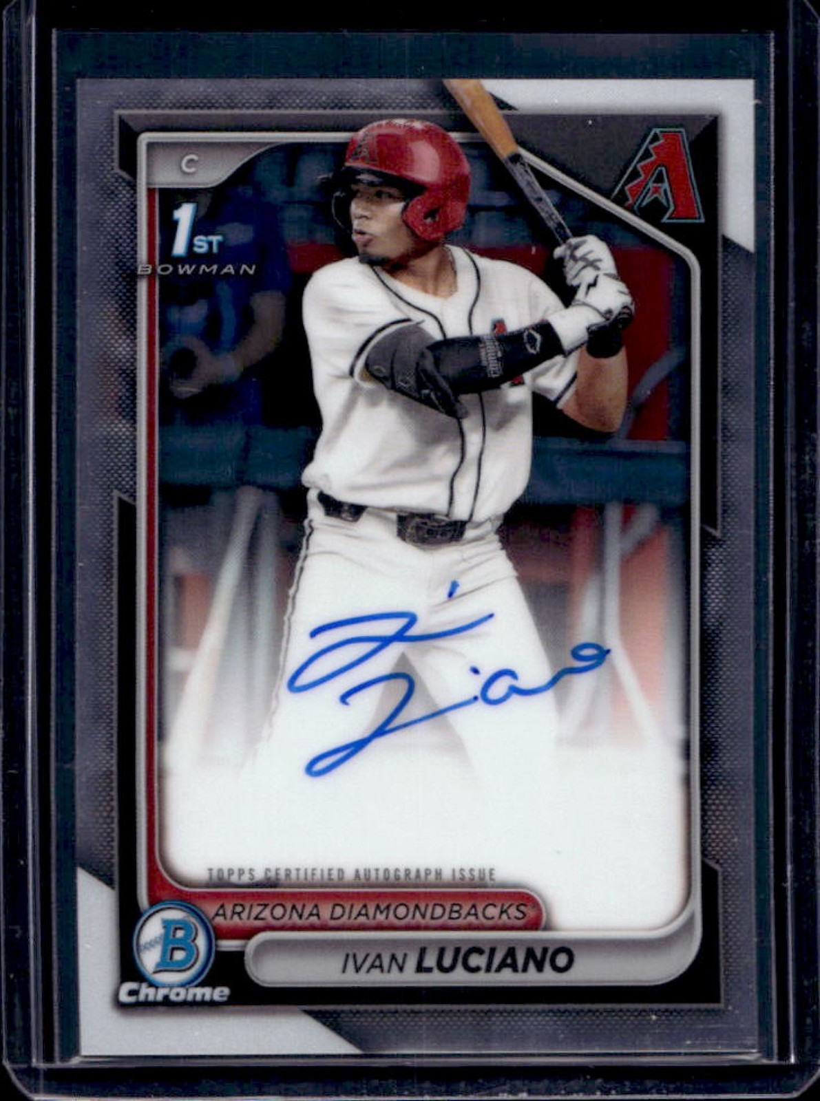 2024 Bowman Draft Ivan Luciano Chrome Auto 1st #CPA-IL Diamondbacks