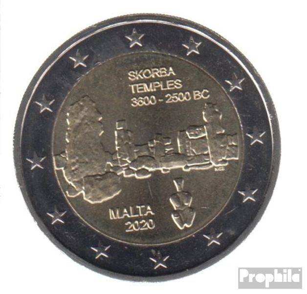 Malte 2020 Stgl./unzirkuliert édition: 180.000 2020 2 euro temple de Skorba