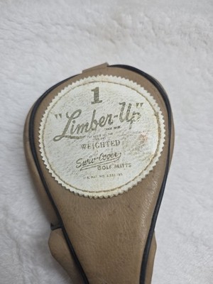 Vintage Limber Up Weighted Golf Head Cover