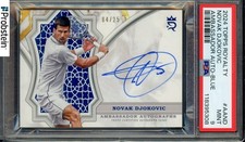 2024 Topps Royalty Tennis Ambassador Blue Novak Djokovic AUTO /25 PSA 9