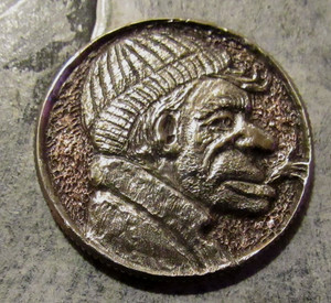 Deep Carved Hobo Nickel, Cousin Clyde