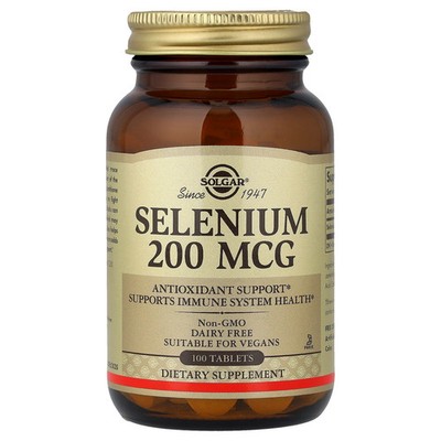 Selenium, 200 mcg, 100 Tablets