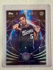 2025-26 Topps Midnight - Nique Clifford #84 Winter Solstice /35 (RC)