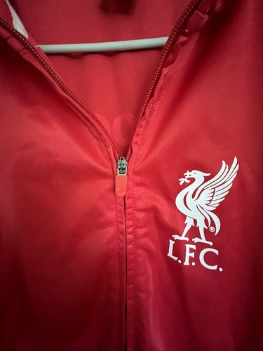 Liverpool FC Jacket- Men’s Large- Red W/ Burgundy Stripe- - Picture 4 of 10