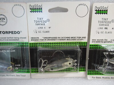 Leurre Topwater Vintage Heddon Torpedo Miniature Perche - USA