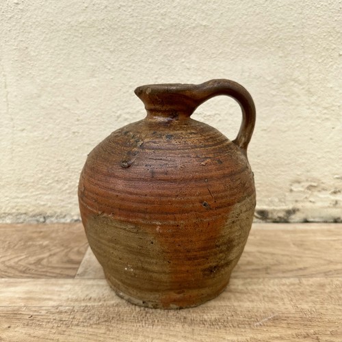 French vintage stoneware potery pitcher from France 04052320 - Picture 2 of 5