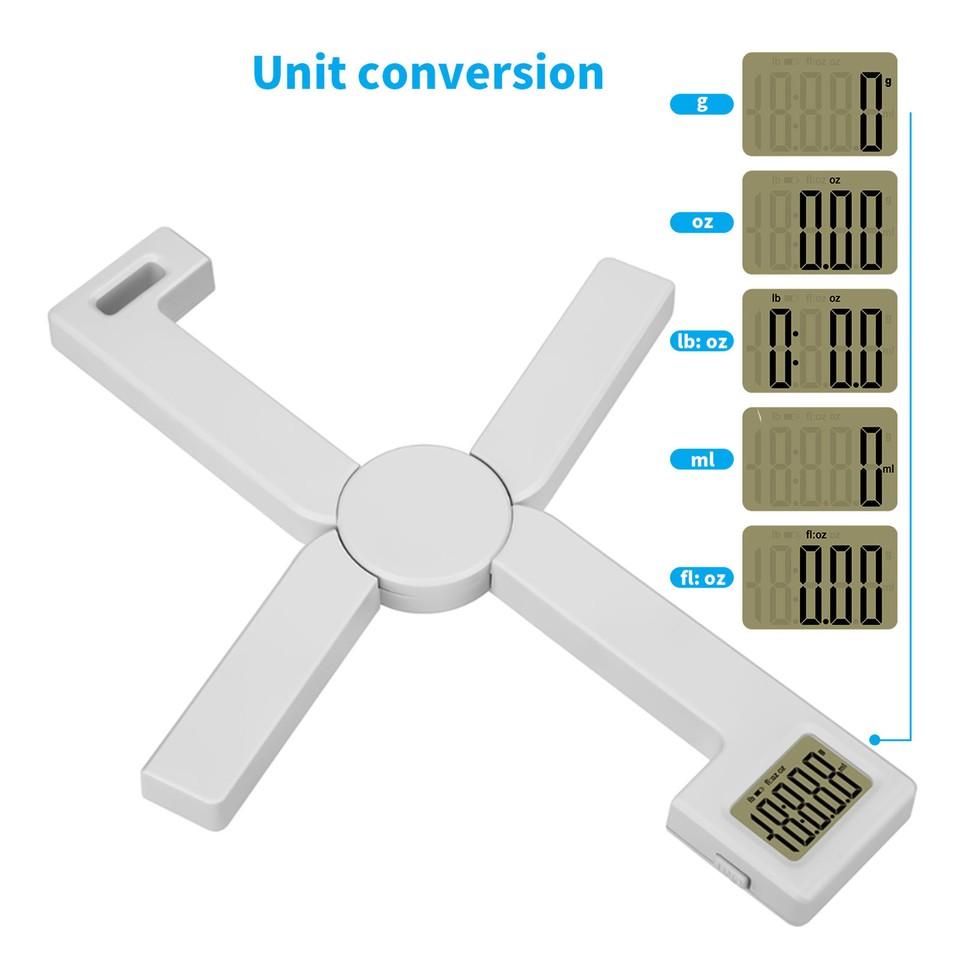 Kitchen Scale Easy to Read Tare Feature Accurate Food Scale Tool Solid