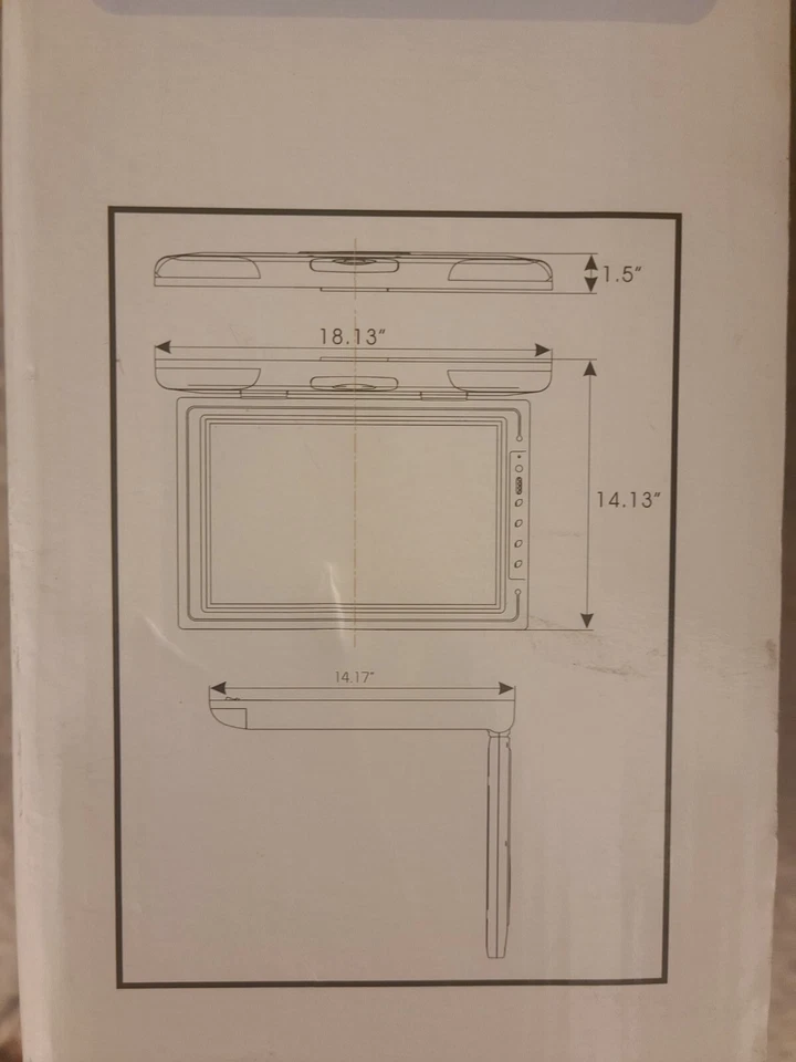 Cnic Video 15.4 Overhead TFT LCD Monitor OVR-154 - Image 4 of 4