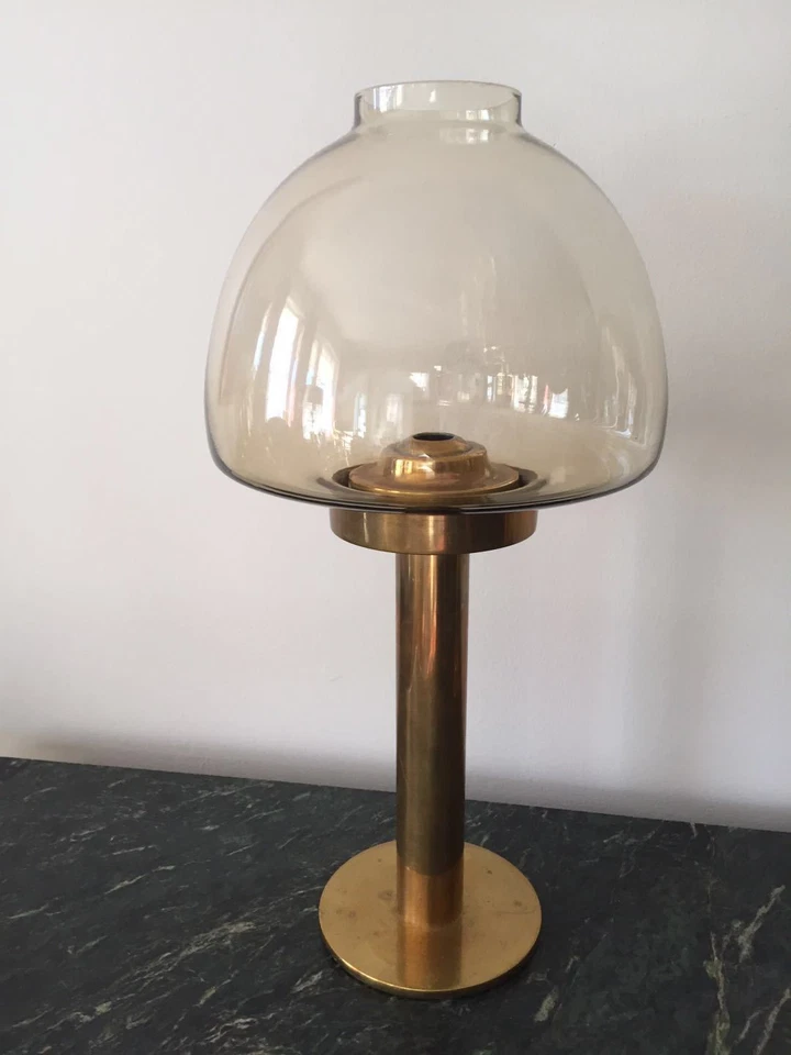 1 de 2 lámparas de candelabro de latón Hans-Agne Jakobsson, Markaryd, Suecia, mediados del siglo XX Foto 3 de 4