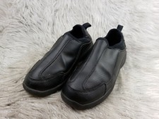 TREDSAFE Black Leather Oil Slip Resistant Work Shoes Womens Size US 6.5 EU 38