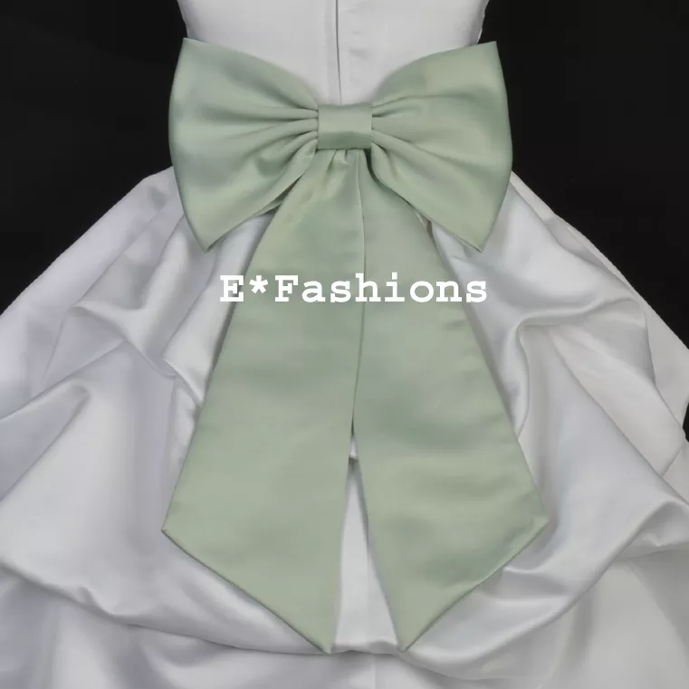 Flower girl clearance sash with bow