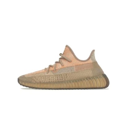 adidas Yeezy Boost 350 V2 Lace Up Brown Sneakers Casual Mens Shoes