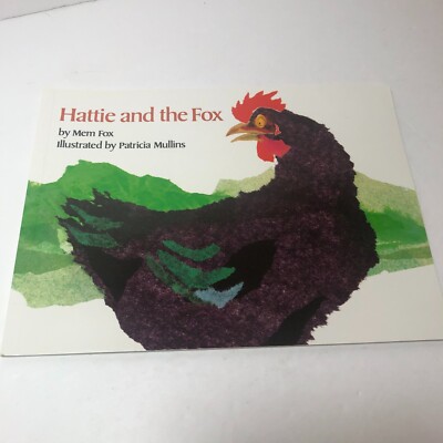 VINTAGE ''HATTIE AND THE FOX'' Children's PB Book by Mem Fox (1992) NEW