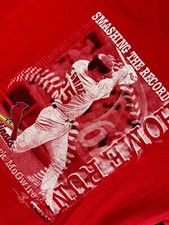 Vtg Mark McGwire St. Louis Cardinals 1998 Baseball T Shirt  Adult XL  FADING