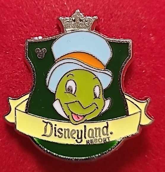 Disney Trading Pin, Hidden Mickey, Crest, 3 of 5, Jiminy Cricket, 2012 C19