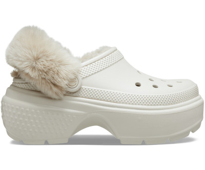 Crocs Unisex Classic Stomp Lined Clog - Stucco