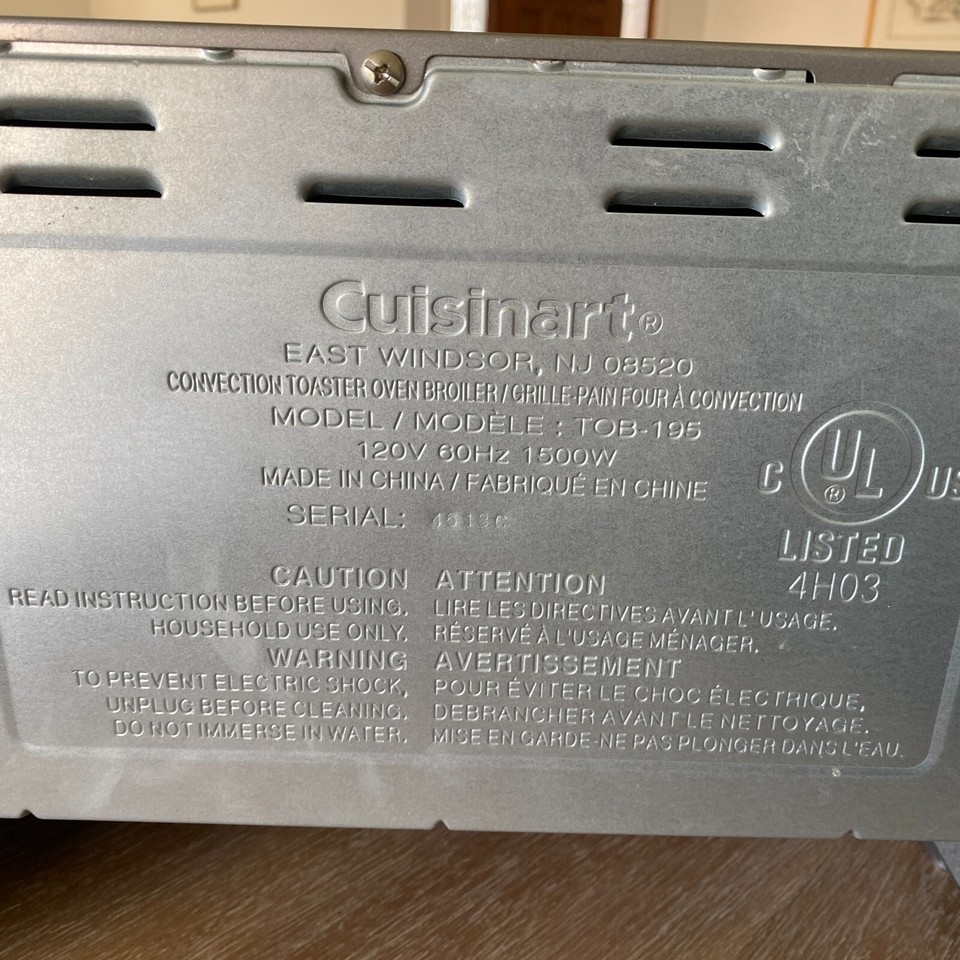 Cuisinart TOB195 Exact Heat Toaster Oven Broiler, Stainless, Silver eBay