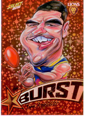 2016 AFL Footy Stars Starburst Caricature Trading Card SB8 Tom Rockliff(Bris)
