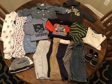 Baby boy lot of 19 items, all VGUC Sizes 3/6 and 6 months. Ships Free