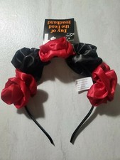 Discontinued Day Dead Flower Headband Red Black Sugar Skull Halloween Floral