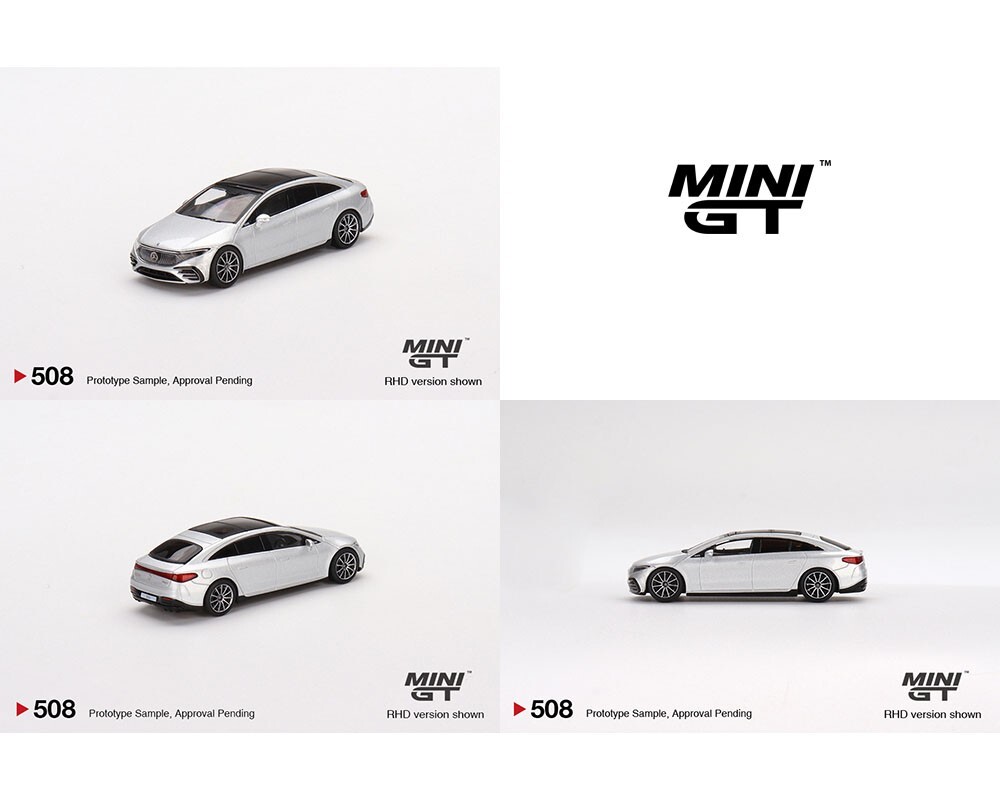 1/64 Mini GT Mercedes Benz EQS 580 4MATIC High Tech Silver