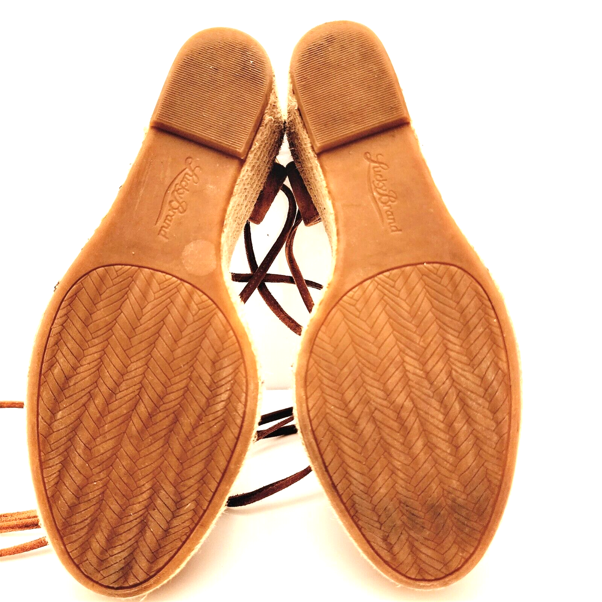 Lucky Brand Keller Boho Suede Leather Espadrille Wrap Wedge  display picture 1