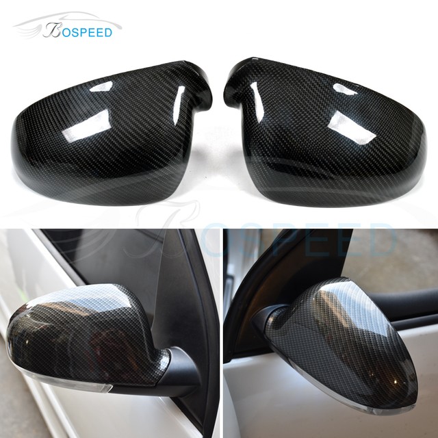 Carbon Fiber Replacement Mirror Covers For VW GOLF5 GOLFV GTI DTI MK5