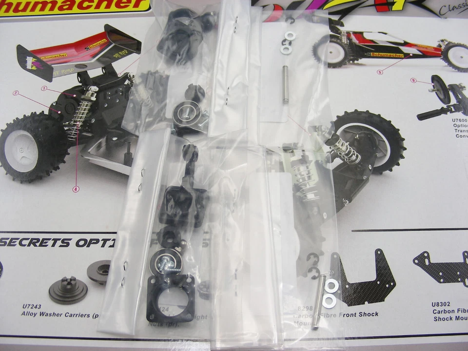 Rolamentos de esferas Schumacher COUGAR CLASSIC cubo dianteiro transportadores retentores eixos de roda - Imagem 2 de 4