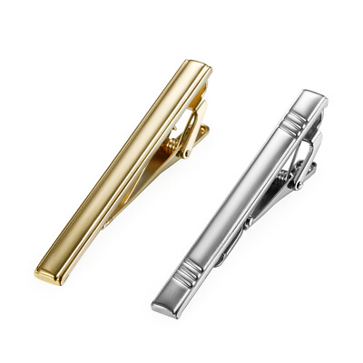 Gentleman Mens Metal Simple Necktie Tie Bar Clasp Clip Clamp Pin Party Wedding