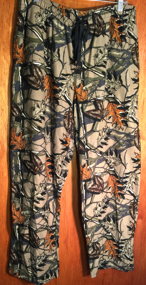 Fruit of the Loom Camo PJ's Pajama Pants Mens L/G 36-38 Sleepwear Loungewear
