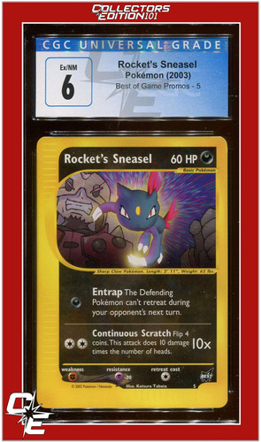 Rocket's Sneasel graded CGC 6 for sale on eBay