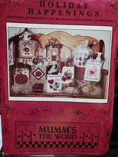 Gift Bag Holiday Happenings penstitch pattern Mumm’s the Word  santa angel ghost
