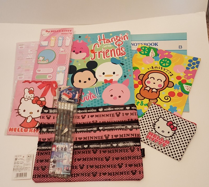 Vintage Otown Pencils, Minnie Mouse Pouch, Hello Kitty Mini Pouch, Stationary